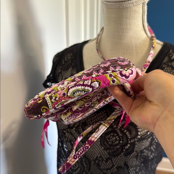Vera Bradley Pink and Green Crossbody Bag - Picture 5 of 5